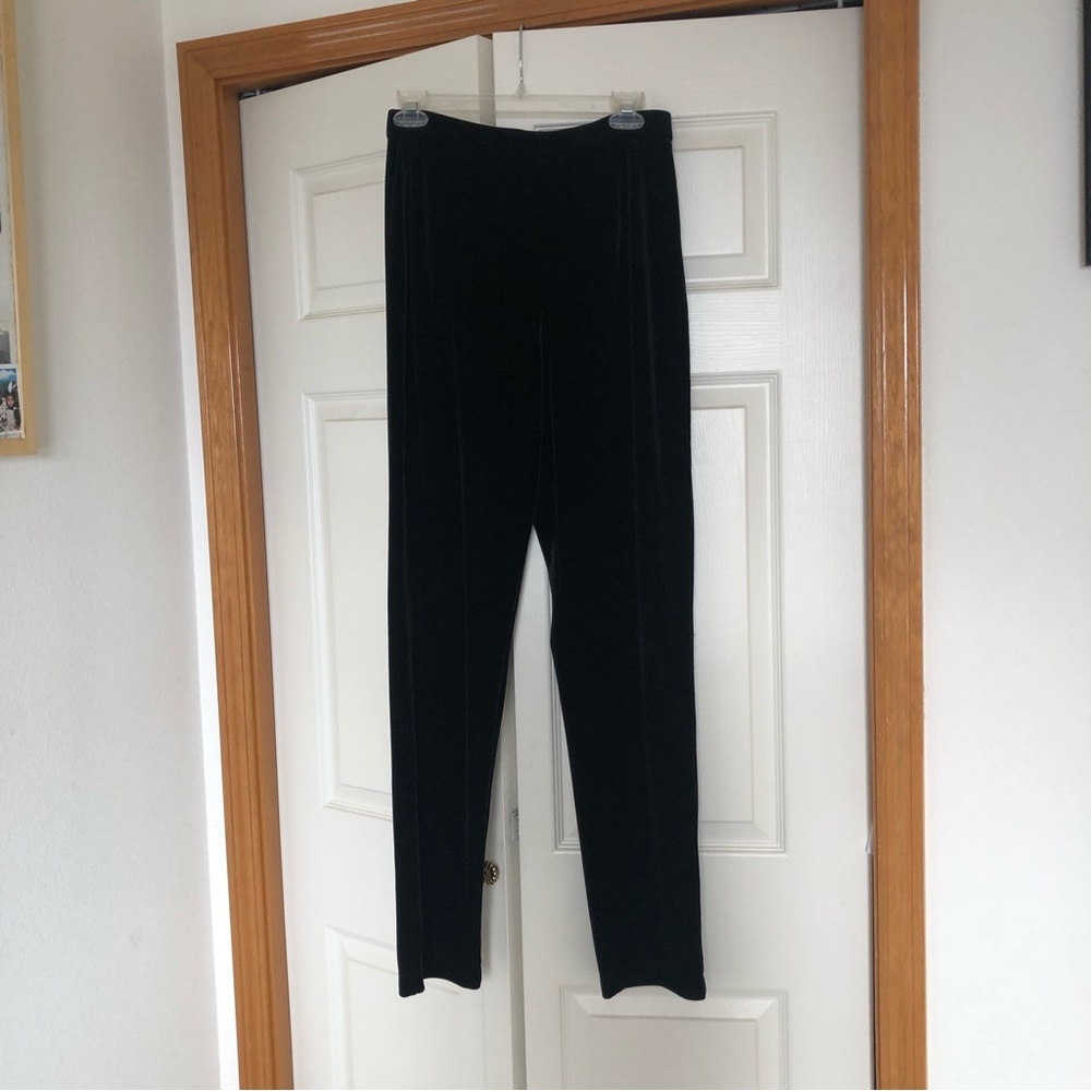 Chico’s Black Velvet Pants Size 1
